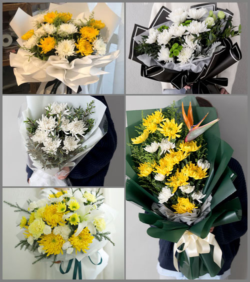 湖北黄冈市黄梅县新开镇王洲湖村白事花束代送